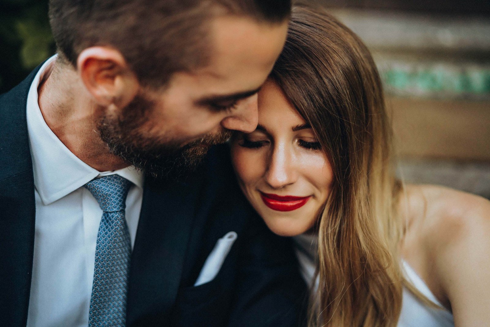 Close-up detail during elopement